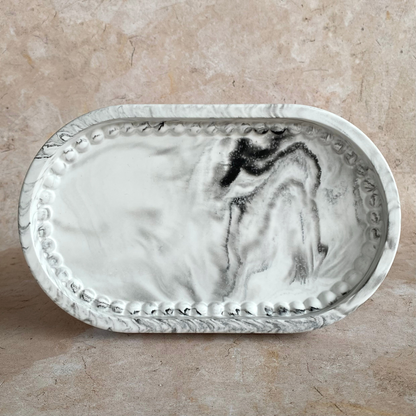 Beaded Oval Tray - Small