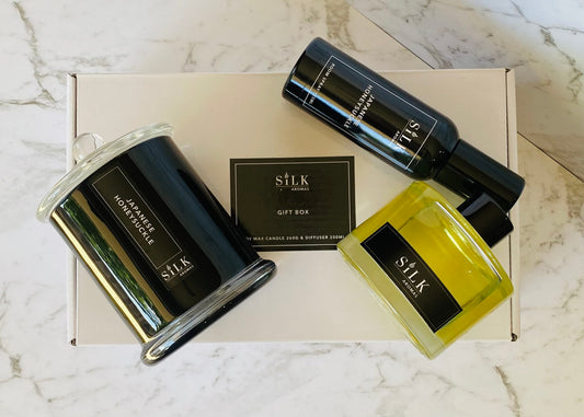 Gift Box - Candle, Diffuser & Room Spray (BLACK)