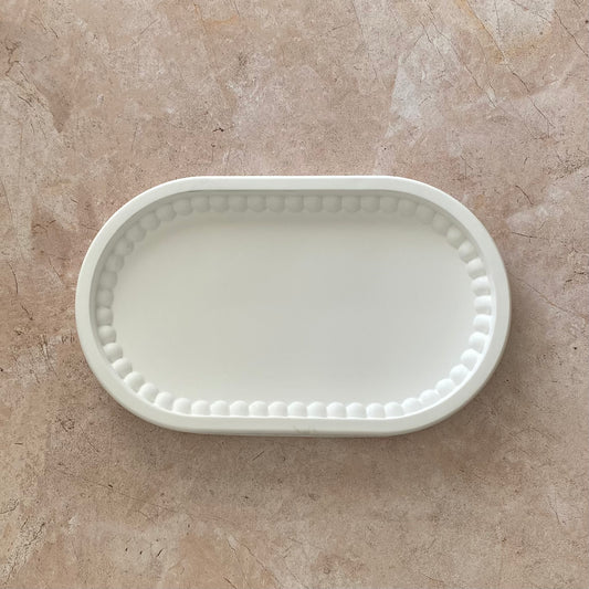 Beaded Oval Tray - Small